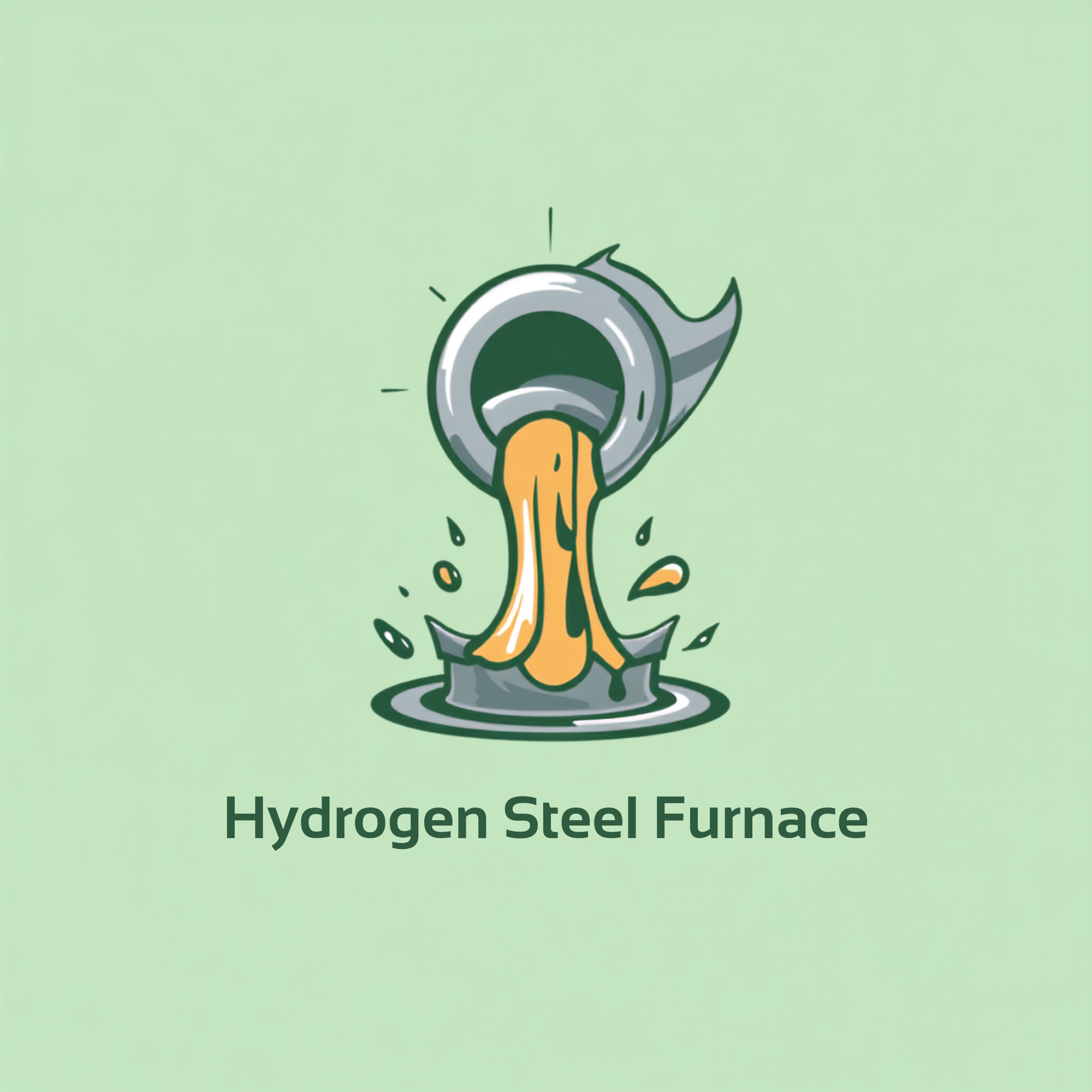 Green Steel OS hydrogen steel furnace logo